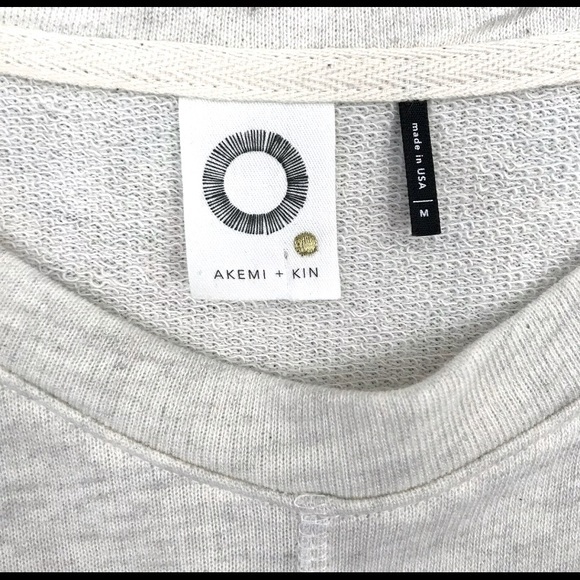 Anthro Akemi & Kin Half Sleeve Sweater Lace Sleeve - Picture 6 of 13